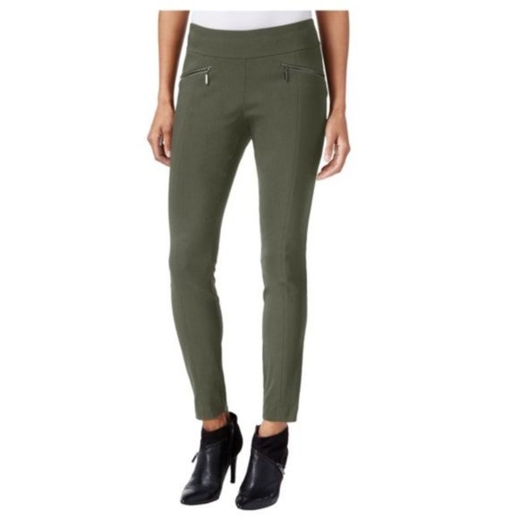 Bar III Womens Zip-Pocket Casual Trouser Pants - Picture 1 of 6
